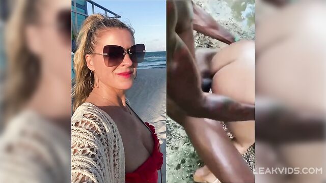 Rich white Mom fucked by a local in africa - 2 image