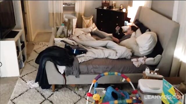 Slutty Mom Masturbating in the Nude, Caught Finally by Hidden Cam - 1 image