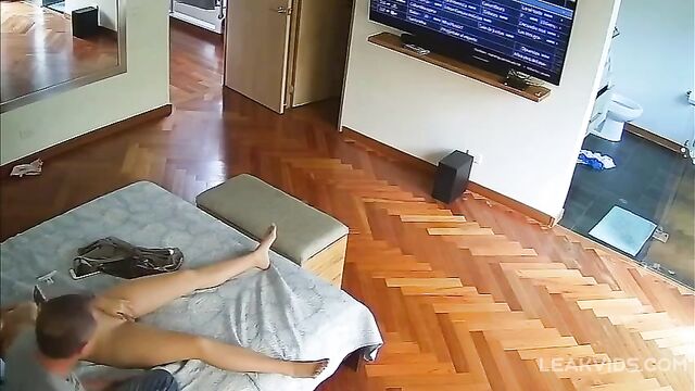 Latina Daughter Masturbates In Front Of Her Father On Hidden Camera - 2 image