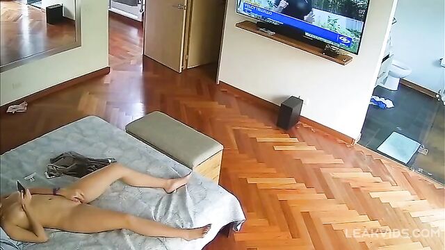 Latina Daughter Masturbates In Front Of Her Father On Hidden Camera - 5 image