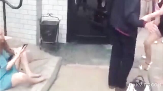 Russian Drunken Whores Fighting Over A Client - 4 image