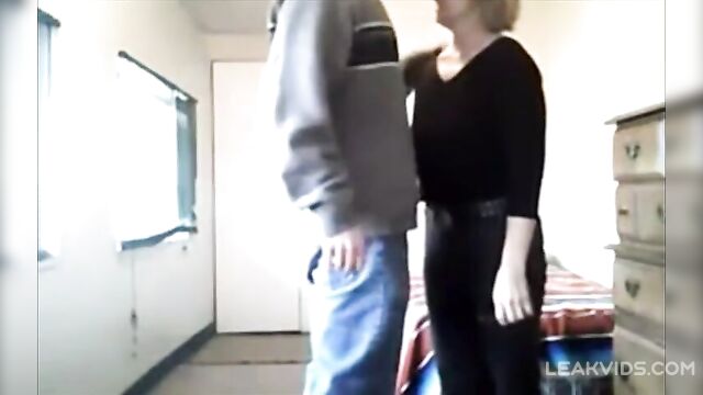 Real Son Fucks His Mom When Dad Comes Out On Hidden Camera - 1 image