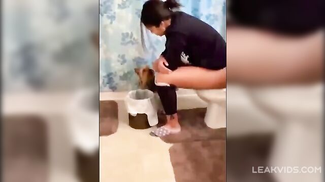 Drunk Sister with Bubble Butt Falls Off Toilet - 4 image