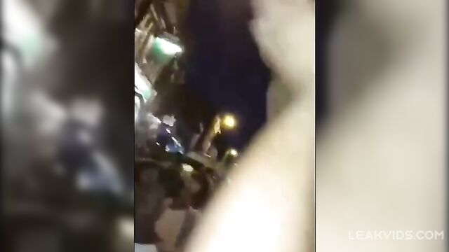 Groped By Crowd While Whore Shows Her Big Titties - 3 image