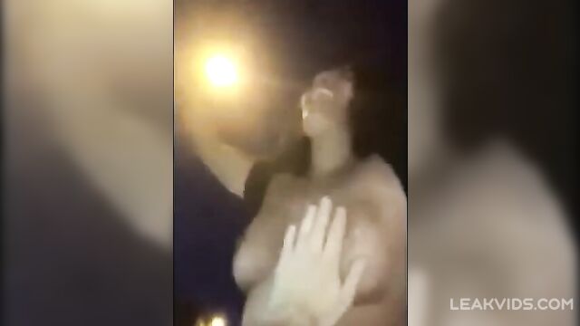 Groped By Crowd While Whore Shows Her Big Titties
