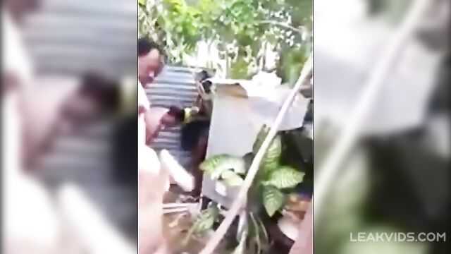 Black Lady Fights with Neighbor Naked - 3 image