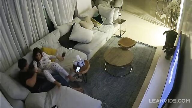 Brother fingering sister in IP cam footage with a nice twist to it - 1 image