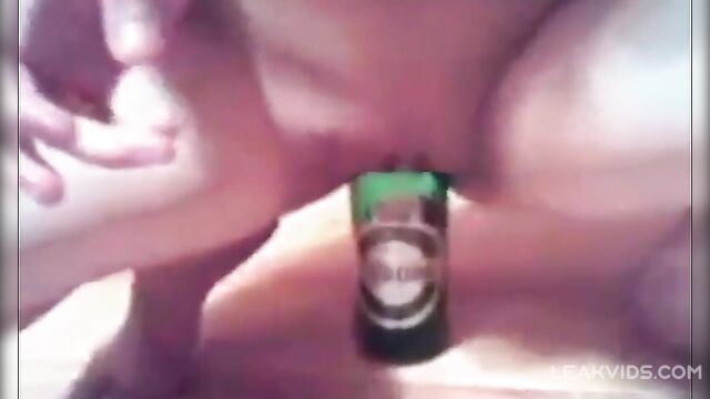 Drugged Sister Fucks Her Pussy With A Bottle - 4 image