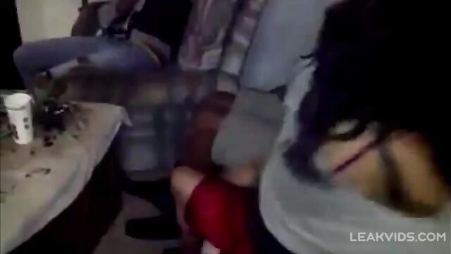 Really Drunk Sister Does A Lap Dance With Her Brother - 1 image