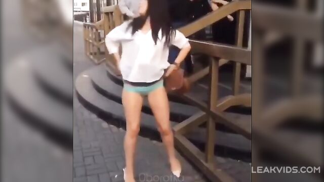 Dumb Drunk Russian Whore Fights a Pervert Guy - 1 image