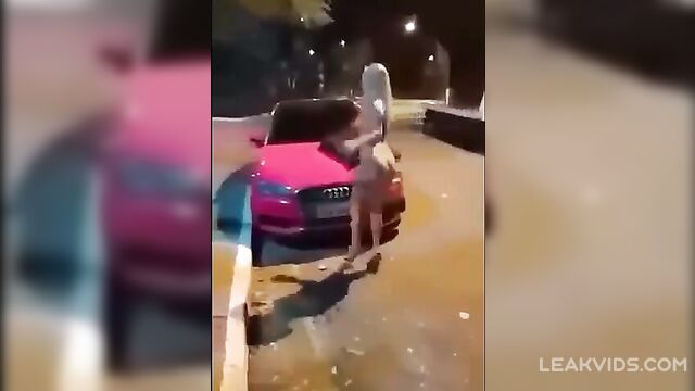 Naughty Street Whore Goes For Dirty Gangbang Outdoor