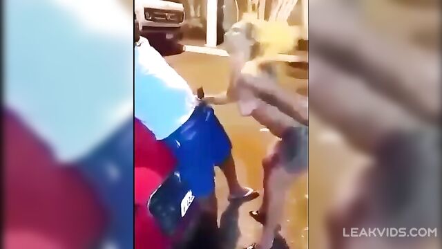 Naughty Street Whore Goes For Dirty Gangbang Outdoor - 3 image