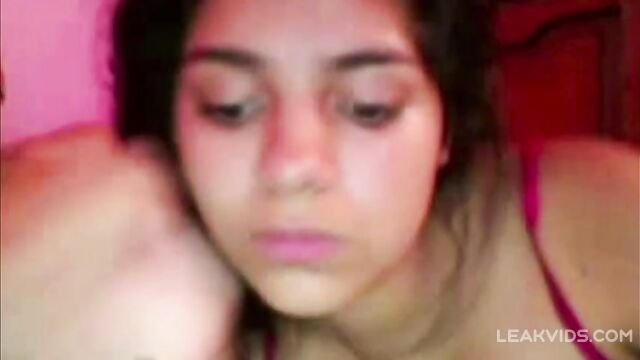 Sister Sucking Her Brother's Cock On Webcam - 4 image