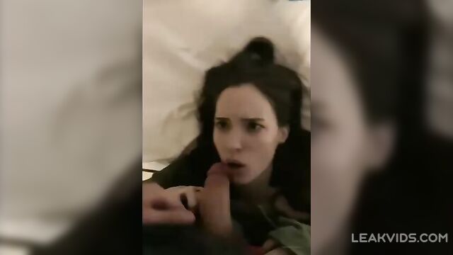 Brother tries to stick his huge cock into his sister's beautiful face - 1 image