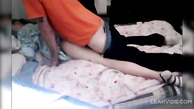 Sleeping Sister Gets Used And Creampied By Brother - 3 image