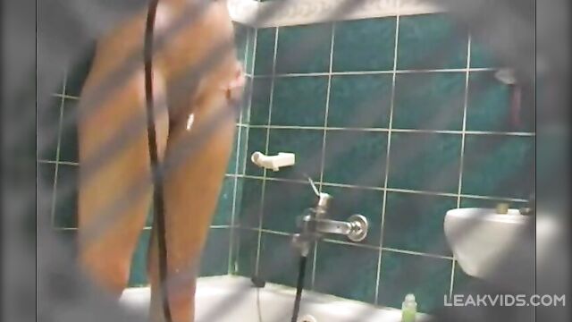 Son Spying On His Cute Mom In The Bathroom - 3 image