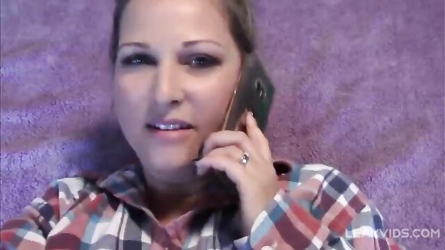 48 Year Old Mom Gets Fucked With Son While on Phone with Daddy