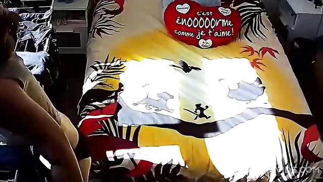 Ip Cam Porn Showing A Sexy Daughter Petting Herself With Legs Spread - 1 image